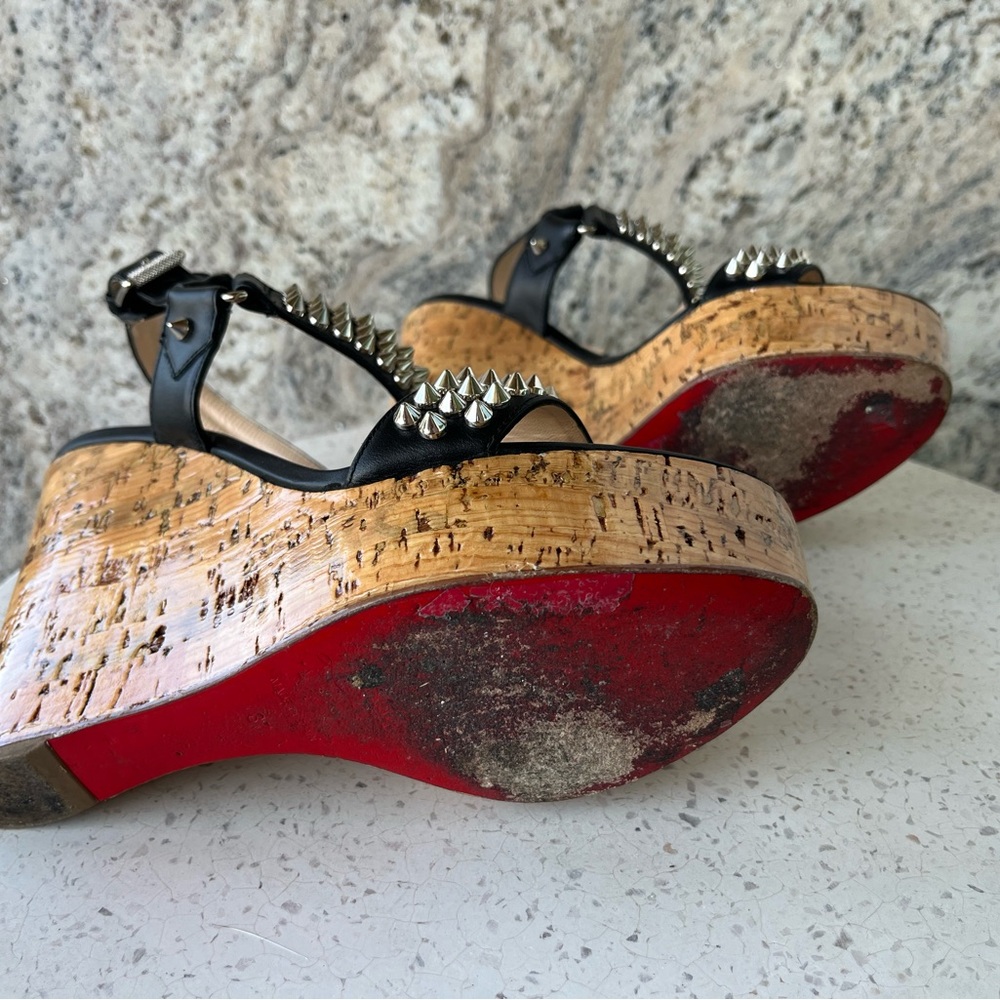 Christian Louboutin Black studded Sandals - Picture 2 of 2
